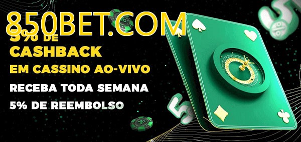 Promoções do cassino ao Vivo 850BET.COM